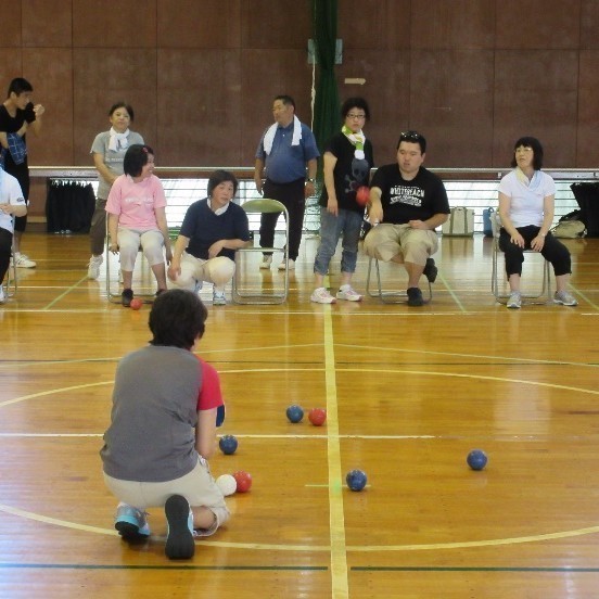 障害者スポーツ体験会(水府海洋センター体育館)