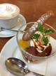 美味しいドルチェとカフェオレ