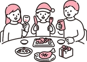 ～おはなしのへや企画～<br />
「クリスマスとおいしい料理」